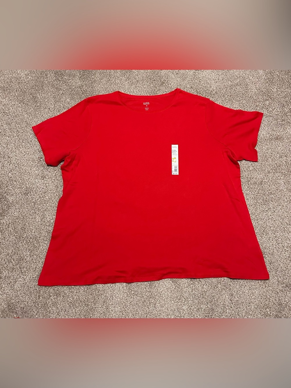 croft & barrow Red Short Sleeve Tee